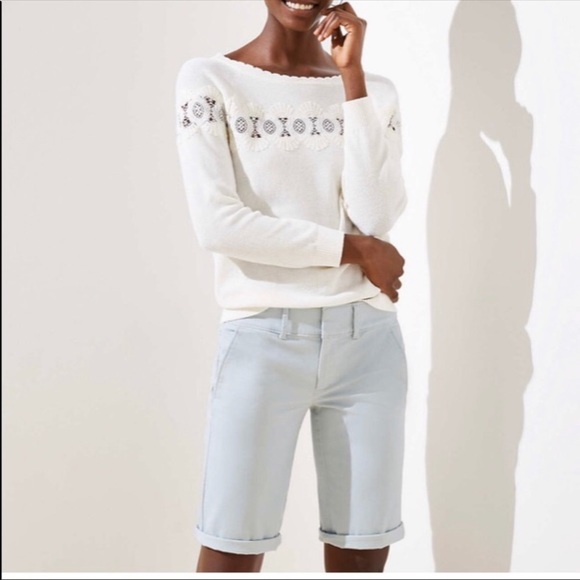 LOFT Pants - LOFT Blue Bermuda Shorts